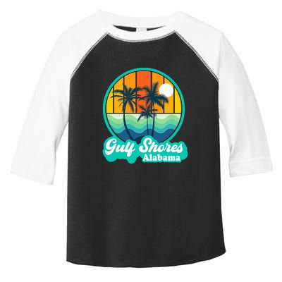 Vintage Gulf Shores Alabama Summer Vacation Beach Souvenirs Toddler Fine Jersey T-Shirt