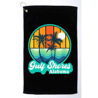 Vintage Gulf Shores Alabama Summer Vacation Beach Souvenirs Platinum Collection Golf Towel