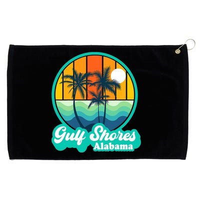 Vintage Gulf Shores Alabama Summer Vacation Beach Souvenirs Grommeted Golf Towel