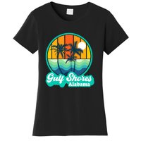 Vintage Gulf Shores Alabama Summer Vacation Beach Souvenirs Women's T-Shirt