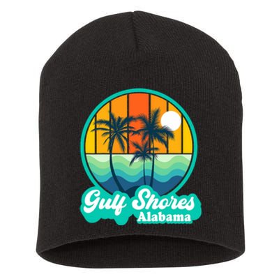 Vintage Gulf Shores Alabama Summer Vacation Beach Souvenirs Short Acrylic Beanie