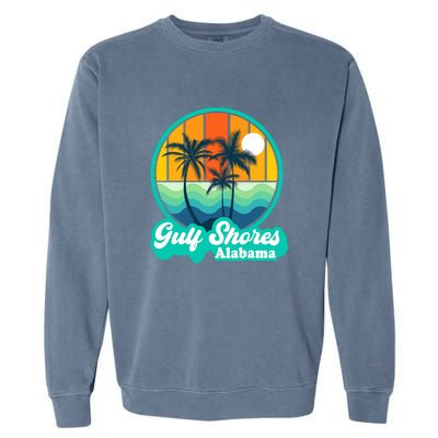 Vintage Gulf Shores Alabama Summer Vacation Beach Souvenirs Garment-Dyed Sweatshirt