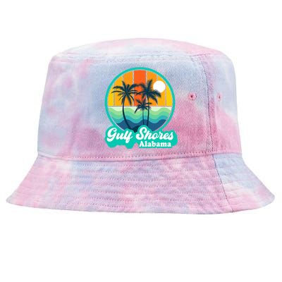 Vintage Gulf Shores Alabama Summer Vacation Beach Souvenirs Tie-Dyed Bucket Hat