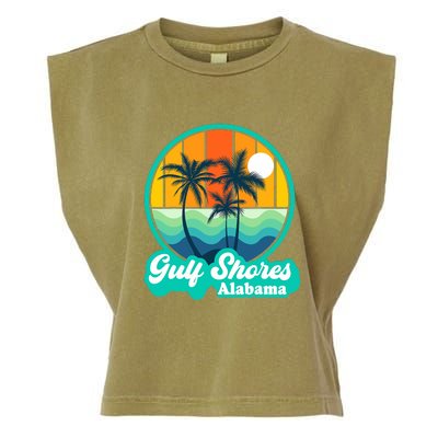 Vintage Gulf Shores Alabama Summer Vacation Beach Souvenirs Garment-Dyed Women's Muscle Tee