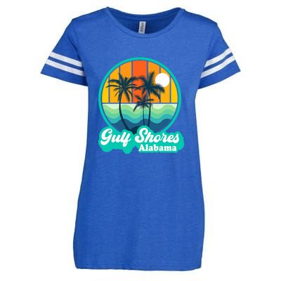 Vintage Gulf Shores Alabama Summer Vacation Beach Souvenirs Enza Ladies Jersey Football T-Shirt