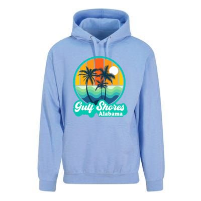 Vintage Gulf Shores Alabama Summer Vacation Beach Souvenirs Unisex Surf Hoodie