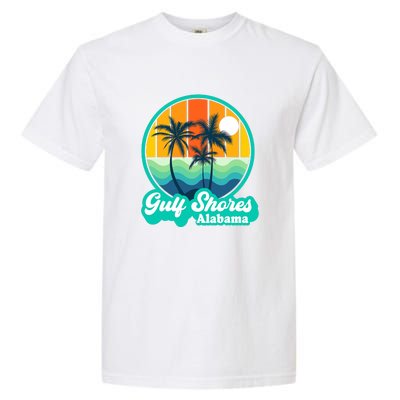 Vintage Gulf Shores Alabama Summer Vacation Beach Souvenirs Garment-Dyed Heavyweight T-Shirt