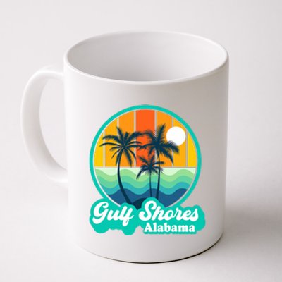 Vintage Gulf Shores Alabama Summer Vacation Beach Souvenirs Coffee Mug