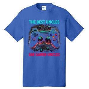 Video Gamer The Best Uncles Are Gamer Uncles Game Controller Gift Tall T-Shirt