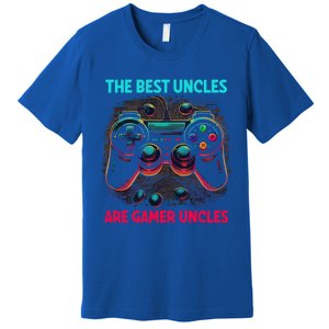 Video Gamer The Best Uncles Are Gamer Uncles Game Controller Gift Premium T-Shirt