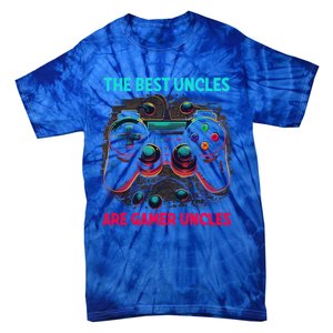 Video Gamer The Best Uncles Are Gamer Uncles Game Controller Gift Tie-Dye T-Shirt