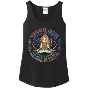 Virgo Girl The Soul Of A Gypsy Birthday Hippie Soul Ladies Essential Tank