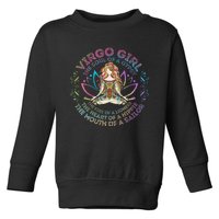 Virgo Girl The Soul Of A Gypsy Birthday Hippie Soul Toddler Sweatshirt