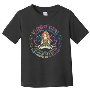 Virgo Girl The Soul Of A Gypsy Birthday Hippie Soul Toddler T-Shirt