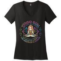 Virgo Girl The Soul Of A Gypsy Birthday Hippie Soul Women's V-Neck T-Shirt