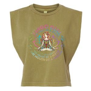 Virgo Girl The Soul Of A Gypsy Birthday Hippie Soul Garment-Dyed Women's Muscle Tee