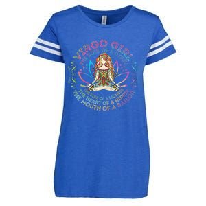 Virgo Girl The Soul Of A Gypsy Birthday Hippie Soul Enza Ladies Jersey Football T-Shirt