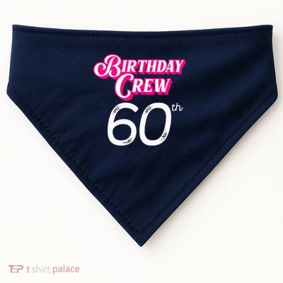 Vegas Girl Trip 2025 Queen It'S My 60th Birthday Squad Crew USA-Made Doggie Bandana