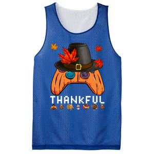 Video Game Thanksgiving Pumpkin Gamer Thankful Autumn Gaming Gift Mesh Reversible Basketball Jersey Tank