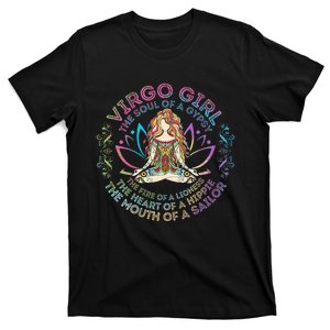 Virgo Girl The Soul Of A Gypsy Birthday Hippie Soul T-Shirt