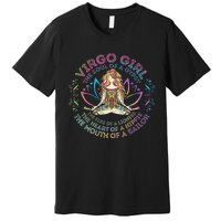 Virgo Girl The Soul Of A Gypsy Birthday Hippie Soul Premium T-Shirt