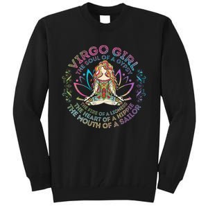 Virgo Girl The Soul Of A Gypsy Birthday Hippie Soul Tall Sweatshirt