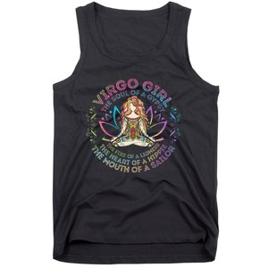 Virgo Girl The Soul Of A Gypsy Birthday Hippie Soul Tank Top