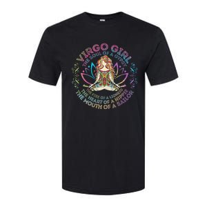 Virgo Girl The Soul Of A Gypsy Birthday Hippie Soul Softstyle CVC T-Shirt