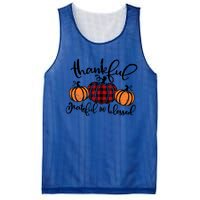 Vintage Grateful Thankful Blessed Pumpkin Fall Thanksgiving Gift Mesh Reversible Basketball Jersey Tank