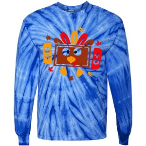 Video Games Thanksgiving Turkey Gamer Gaming Tie-Dye Long Sleeve Shirt