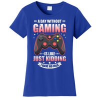 Video Gamers Teen Gaming A Day Without Gaming Is Like Gamers Gift Women's T-Shirt