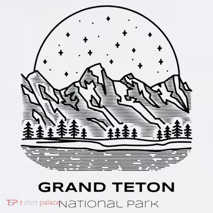 Vintage Grand Teton National Park Hike T-Shirt