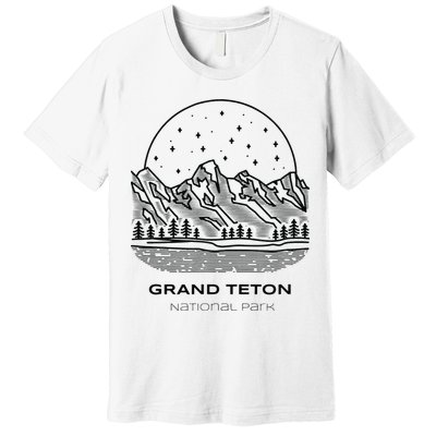 Vintage Grand Teton National Park Hike Premium T-Shirt