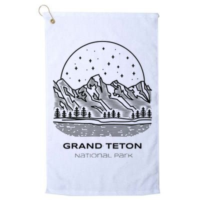 Vintage Grand Teton National Park Hike Golf Towel