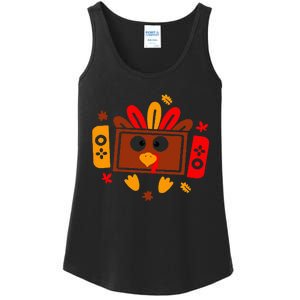 Video Games Thanksgiving Turkey Gamer Gaming Ns Ladies Essential Tank