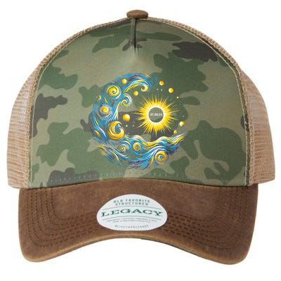 Van Gogh Total Solar Eclipse April 8th 2024 Trending Now Legacy Tie Dye Trucker Hat