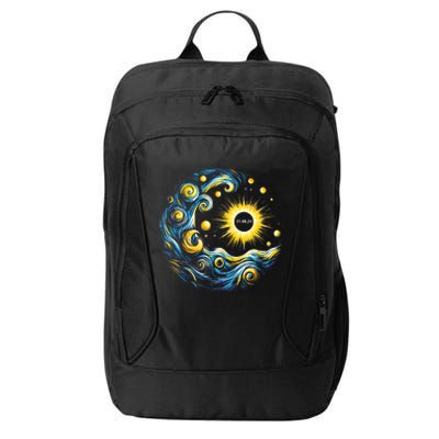 Van Gogh Total Solar Eclipse April 8th 2024 Trending Now City Backpack