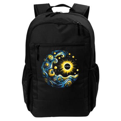 Van Gogh Total Solar Eclipse April 8th 2024 Trending Now Daily Commute Backpack