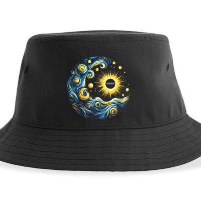 Van Gogh Total Solar Eclipse April 8th 2024 Trending Now Sustainable Bucket Hat