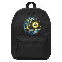 Van Gogh Total Solar Eclipse April 8th 2024 Trending Now 16 in Basic Backpack