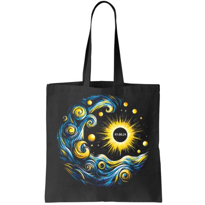 Van Gogh Total Solar Eclipse April 8th 2024 Trending Now Tote Bag