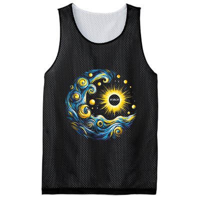 Van Gogh Total Solar Eclipse April 8th 2024 Trending Now Mesh Reversible Basketball Jersey Tank
