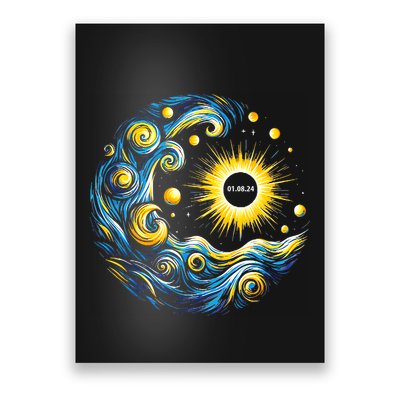 Van Gogh Total Solar Eclipse April 8th 2024 Trending Now Poster