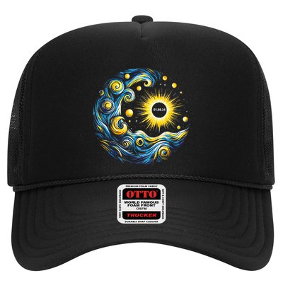 Van Gogh Total Solar Eclipse April 8th 2024 Trending Now Trucker Hat