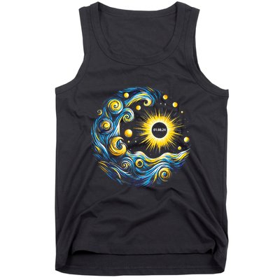 Van Gogh Total Solar Eclipse April 8th 2024 Trending Now Tank Top