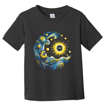 Van Gogh Total Solar Eclipse April 8th 2024 Trending Now Toddler T-Shirt
