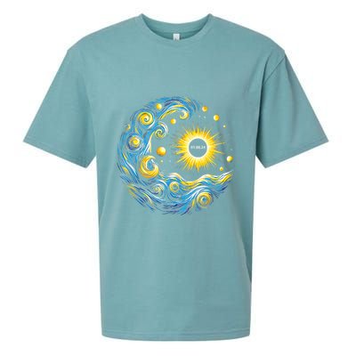 Van Gogh Total Solar Eclipse April 8th 2024 Trending Now Sueded Cloud Jersey T-Shirt