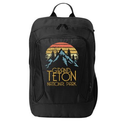 Vintage Grand Teton National Park Wyoming Retro Sweagift City Backpack