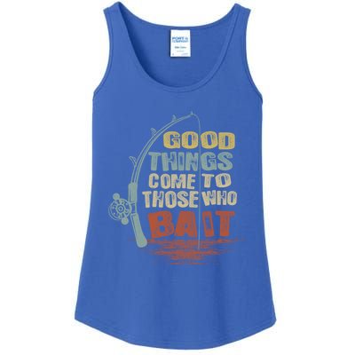 Vintage Good Things Come To Those Who Bait Gift Ladies Essential Tank