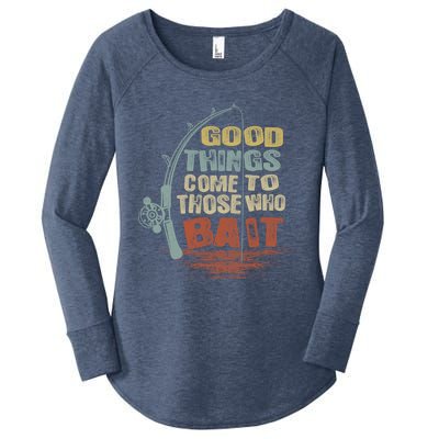 Vintage Good Things Come To Those Who Bait Gift Women's Perfect Tri Tunic Long Sleeve Shirt